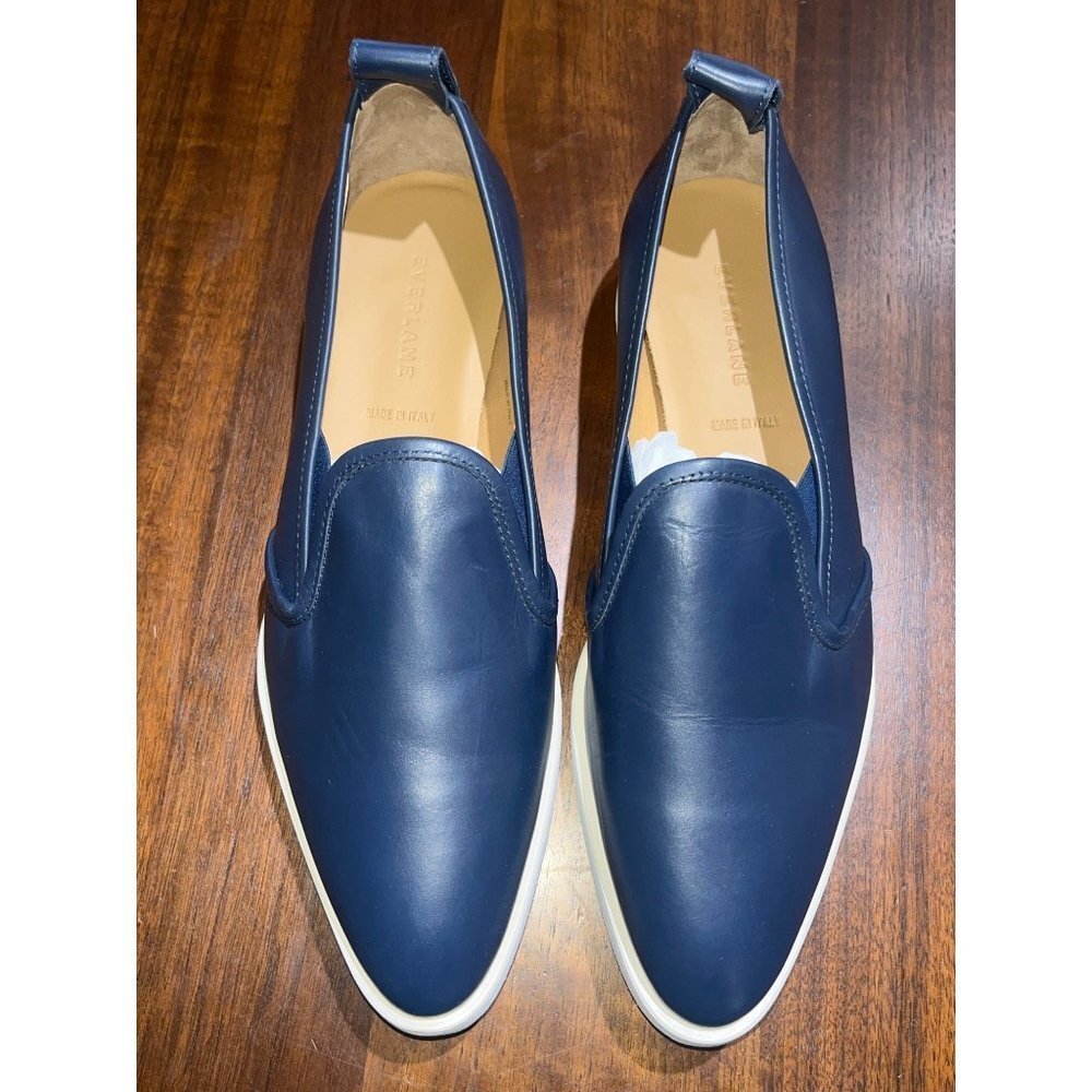 Everlane Navy Blue Slip-On Sneakers - Picture 3 of 10